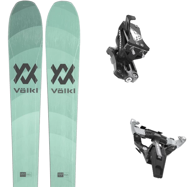 VOLKL RISE 84 TEAL + DYNAFIT SPEED TURN BLACK/SILVER 3 VOLKL RISE 84 TEAL + DYNAFIT SPEED TURN BLACK/SILVER