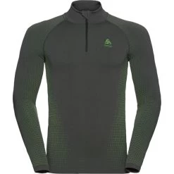 ODLO PERFORMANCE WARM ECO BL TOP TURTLE NECK L/S HALF ZIP ODLO GRAPHITE GREY/LOUNGE LIZARD 23