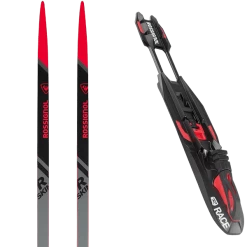 ROSSIGNOL X-IUM R-SKIN + ROSSIGNOL RACE CLASSIC BLACK RED