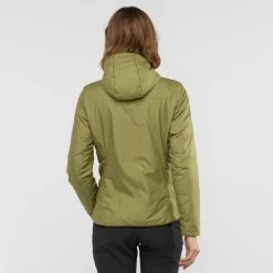 SALOMON OUTRACK INSULATED HOODIE W MARTINI OLIVE 22 -Ski Equipment Store 9 115996 outrack insulated hoodie w martini olive lc1391200 05