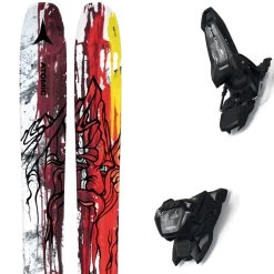 ATOMIC BENT 110 RED/YELLOW + MARKER GRIFFON 13 ID BLACK