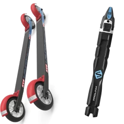 KV+ ROLLERSKI LAUNCH SKATE CURVED 60 CM STANDARD WHEELS + SALOMON PROLINK RACE SKATE