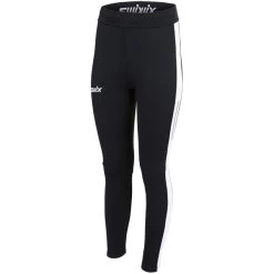 SWIX W FOCUS WARM TIGHTS BLACK/WHITE 23
